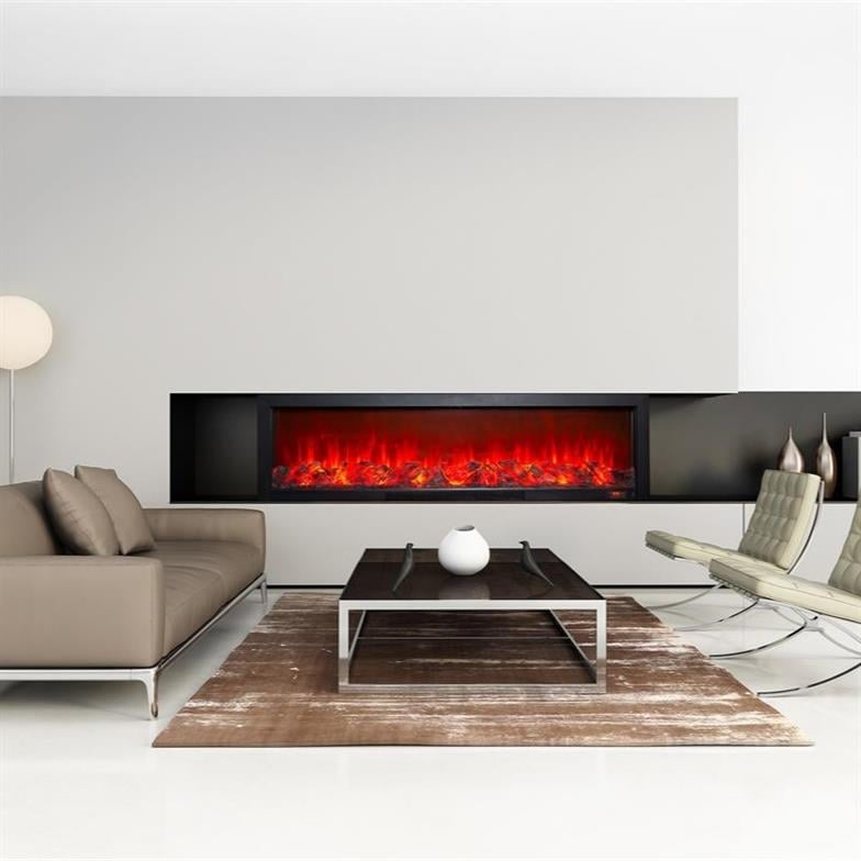 Alaz Efekt Elektrikli Şömine Haznesi Ses Efektli Bluetoothlu 180 cm 1800 W