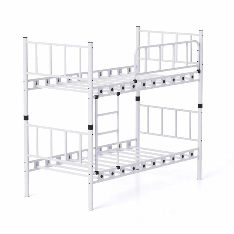 Argimo Zambak Genç Çocuk Yatak Odası Beyaz Metal Ranza ve Karyola