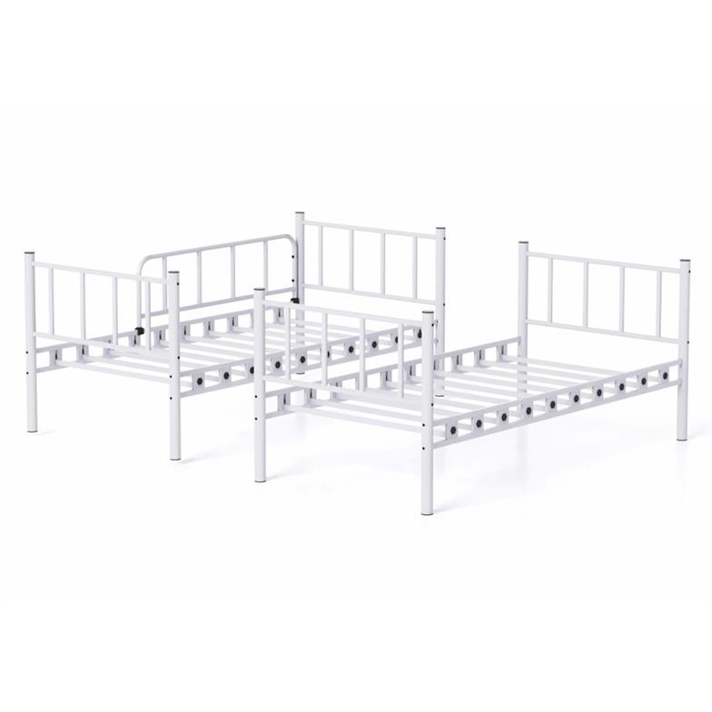 Argimo Zambak Genç Çocuk Yatak Odası Beyaz Metal Ranza ve Karyola