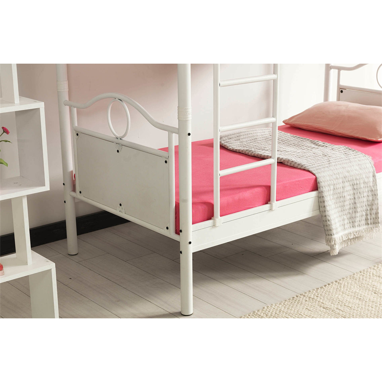 Argimo Zümrüt Genç Çocuk Odası Beyaz Metal Ranza ve Karyola