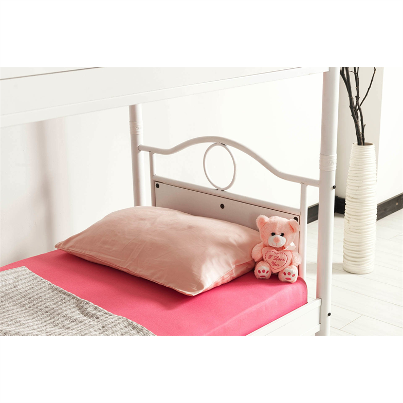 Argimo Zümrüt Genç Çocuk Odası Beyaz Metal Ranza ve Karyola