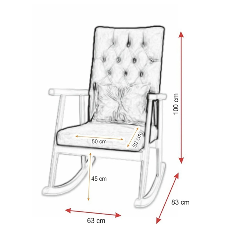 Asedia Trend Naturel Teddy Sarı Döşemeli Sallanan Sandalye Dinlenme Emzirme Baba Tv Okuma Koltuğu Berjer