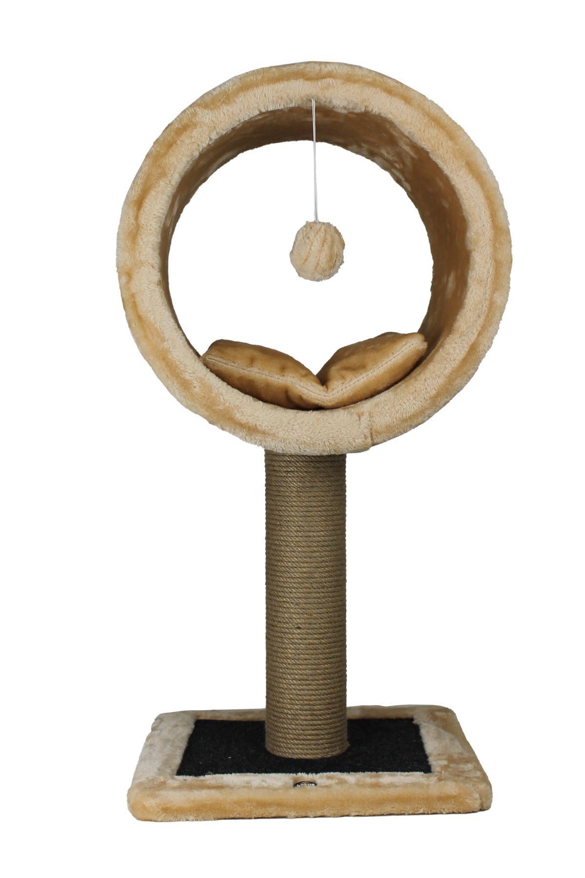 Lotus Pet Design Tırmalamalı Kedi Evi Kedi Oyun Evi Bal