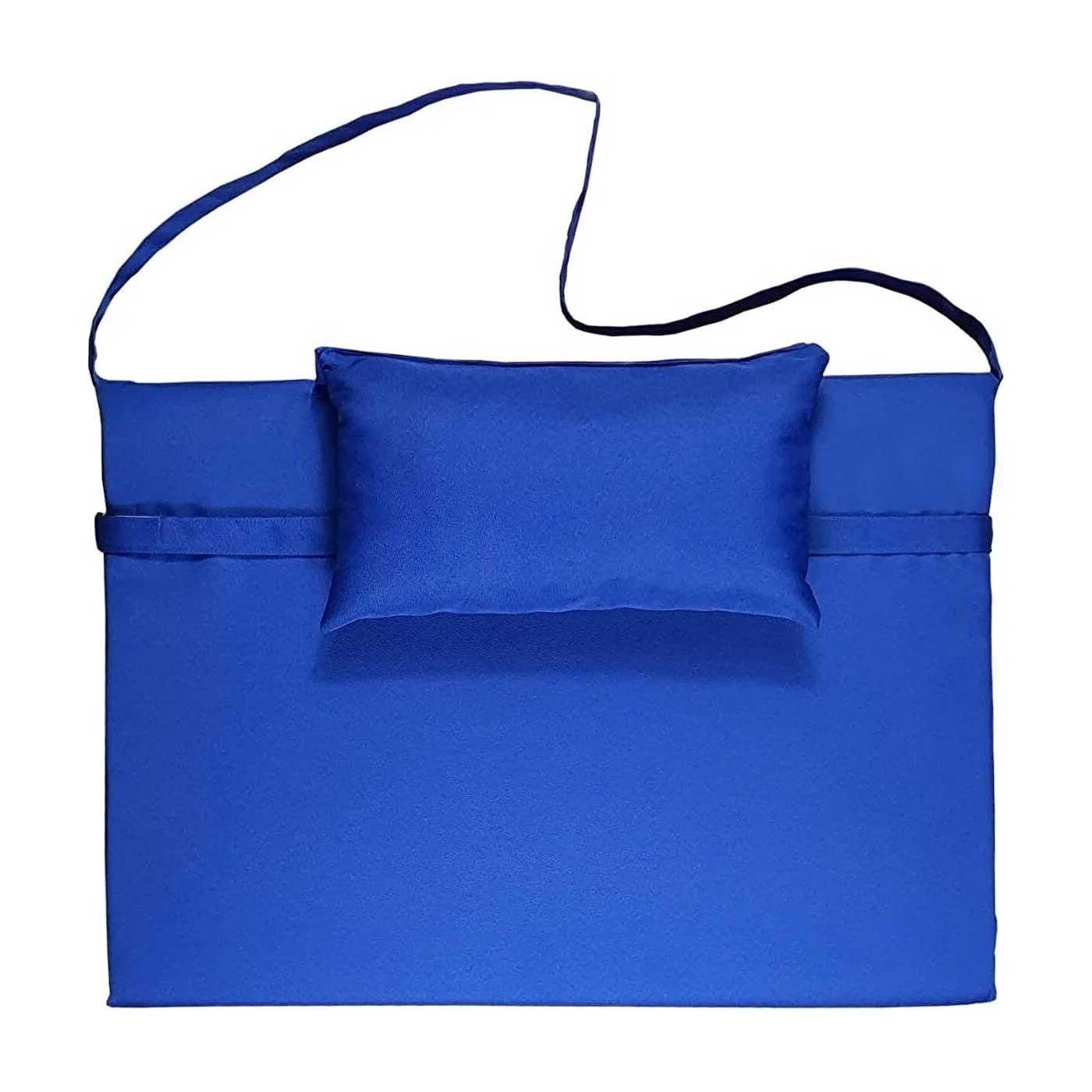 Bysay Taşınabilir Katlanır Plaj Havuz Minderi, Şezlong Minderi Kamp Yatağı Mavi