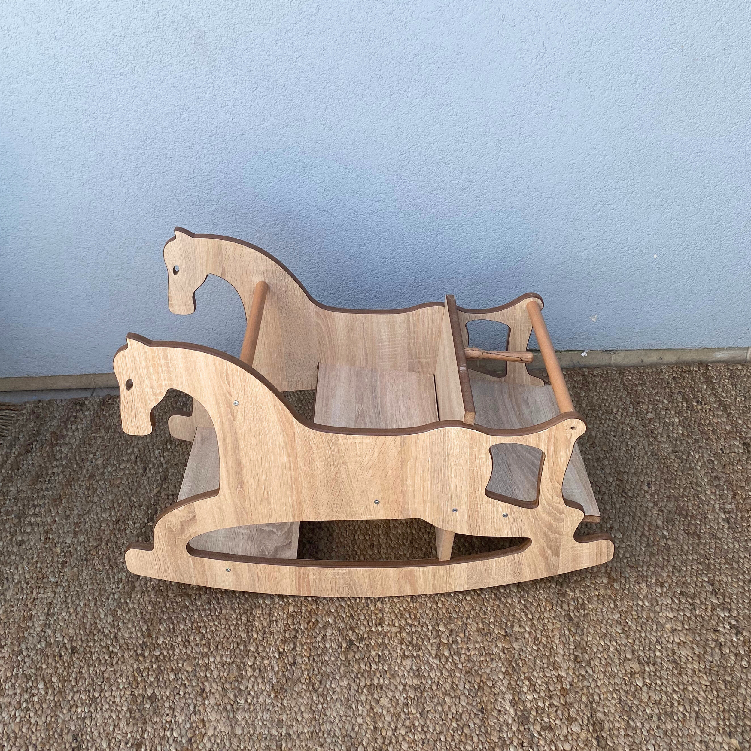 Reyo 3in1 Montessori Sallanan At, Mama Sandalyesi, Aktivite Masası