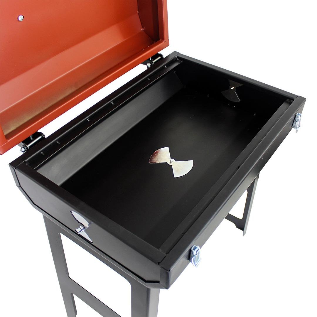 Grillmate Cookout Katlanır Ayak Kilitli Barbekü Mangal-Kırmızı