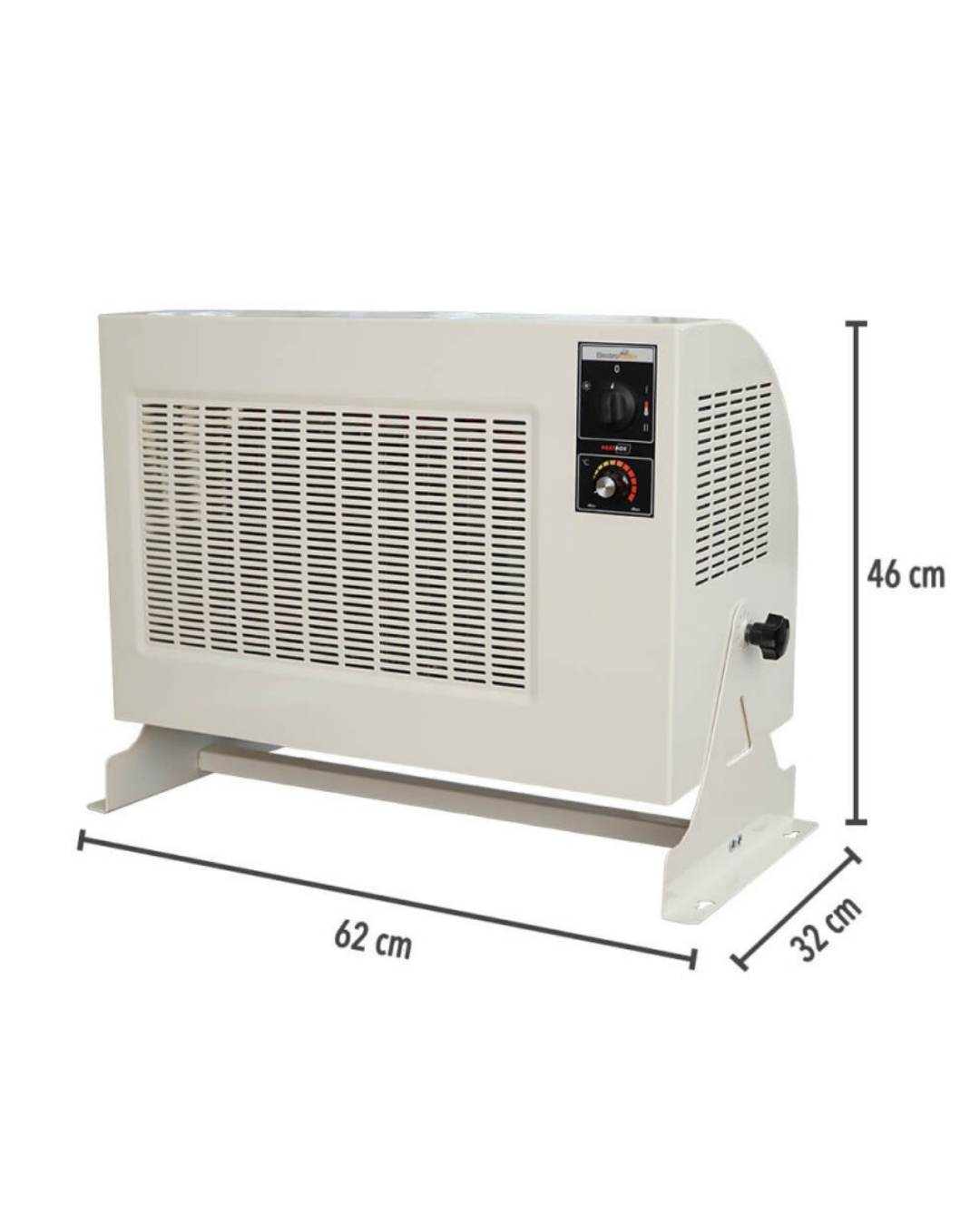 Heatbox HBPRO9000K Pro 9000W Trifaze Elektrikli Fanlı Isıtıcı Krem