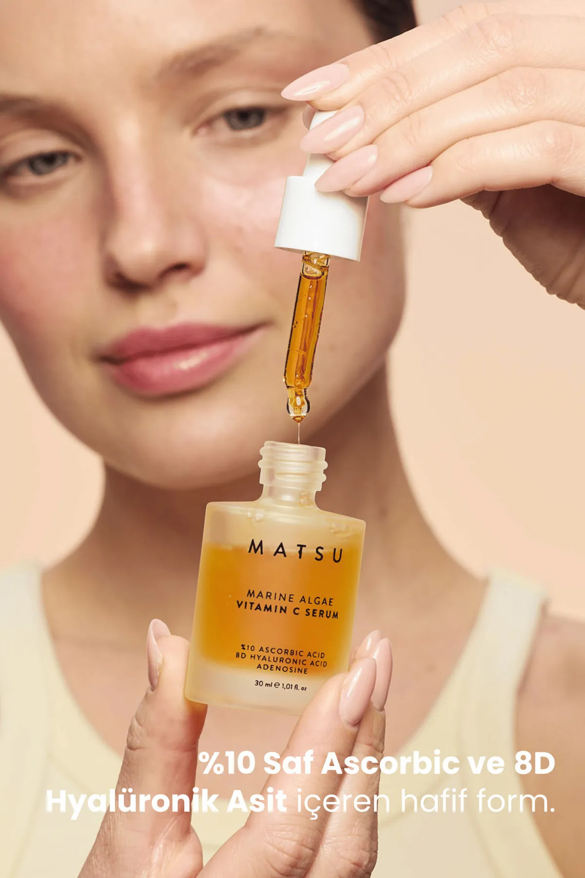 Matsu Marine Algae Aydınlatıcı Vitamin C Serum %10 Ascorbic Acid Ferulic Acid 30 ml