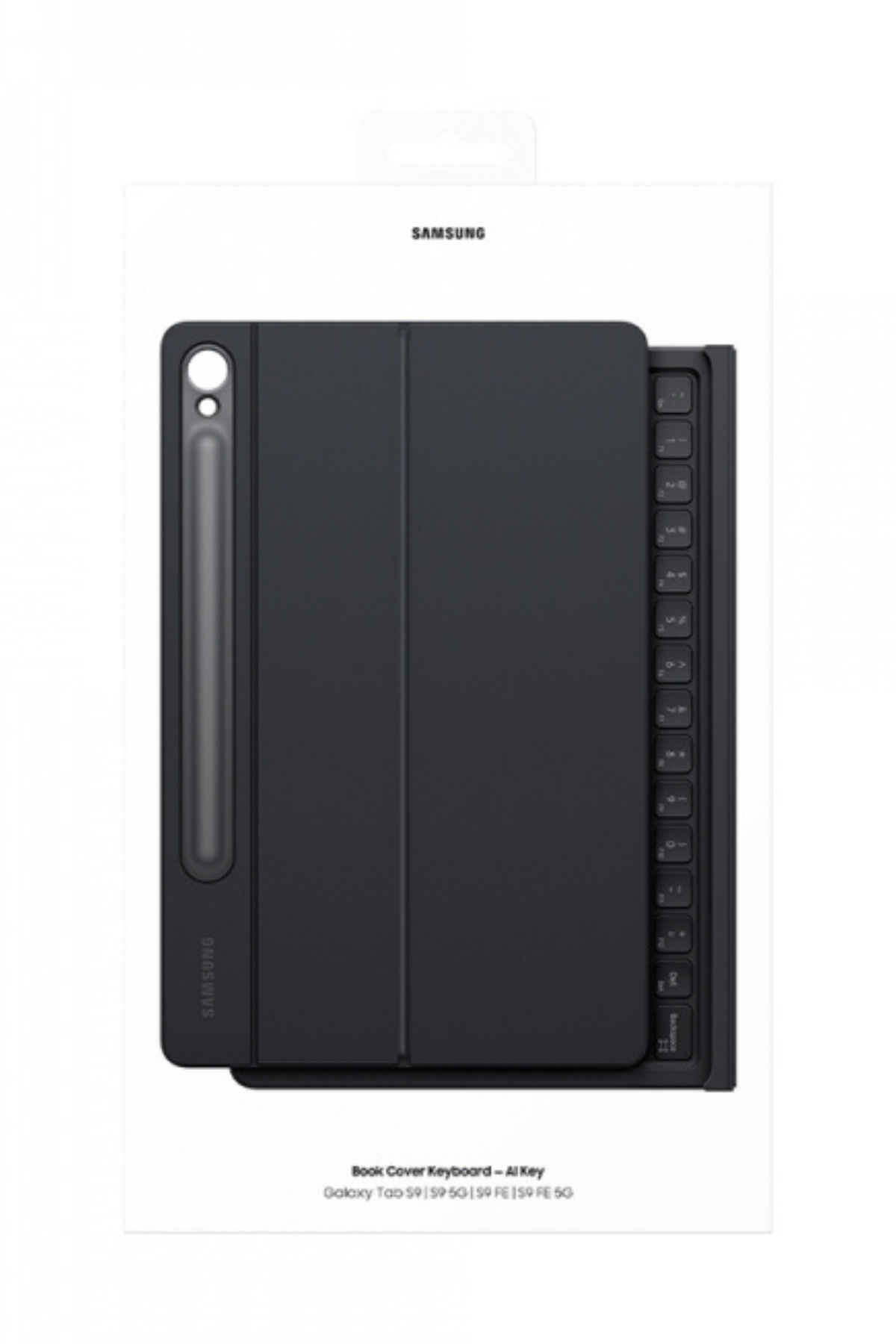 Samsung Galaxy Tab TAB S10 FE-S9-S9 FE EF-DX725BBEGTR Klavyeli Mousepadli Siyah Kılıf