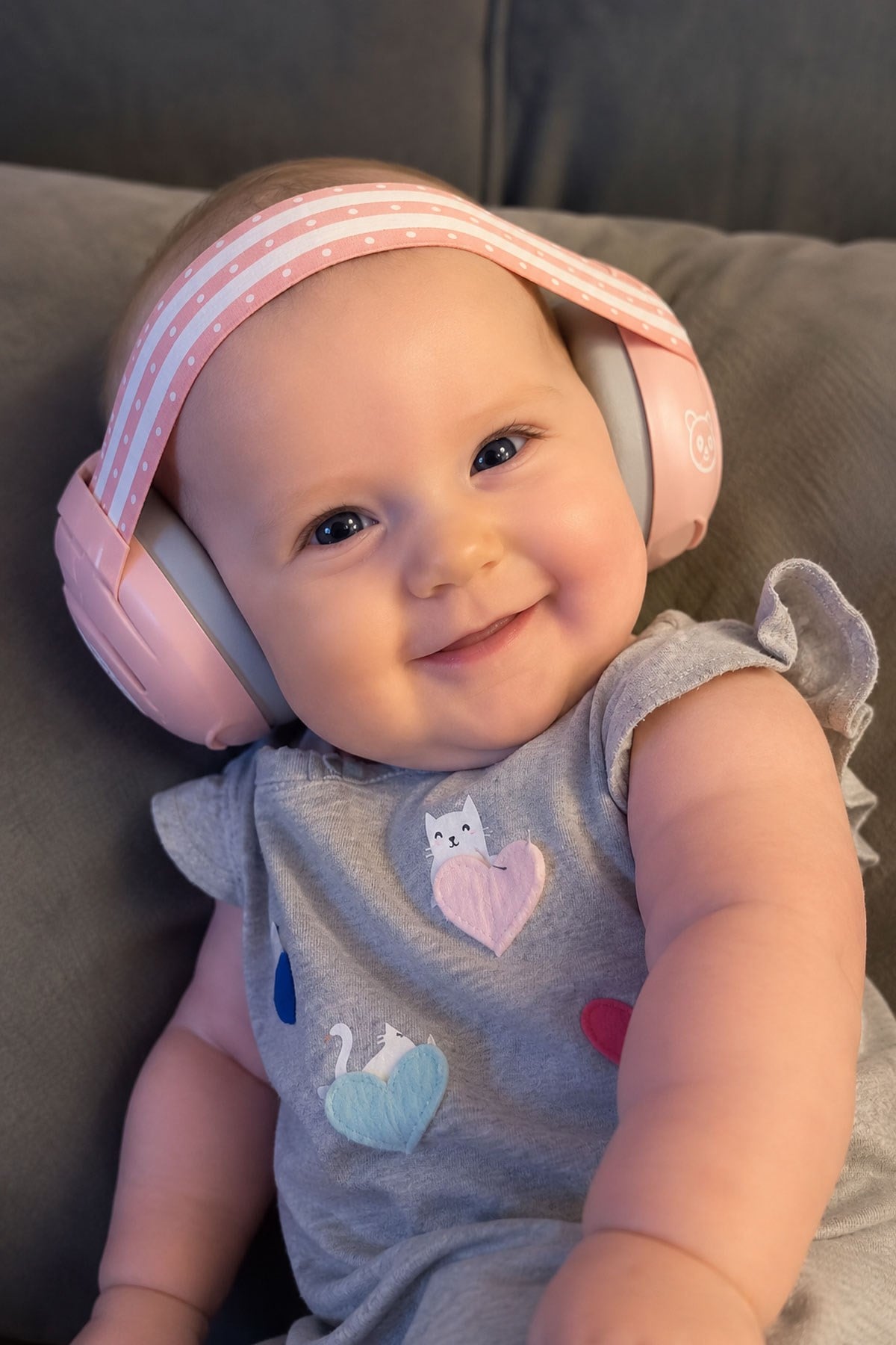 Reyo Bebek Gürültü Önleyici Kulaklık, İşitme Koruyucu Bebek Kulaklığı, Konser, Uçak, Seyahat, Düğün ve Maç İçin Gürültü Azaltıcı Bebek Kulaklığı 0-4 Yaş Pembe