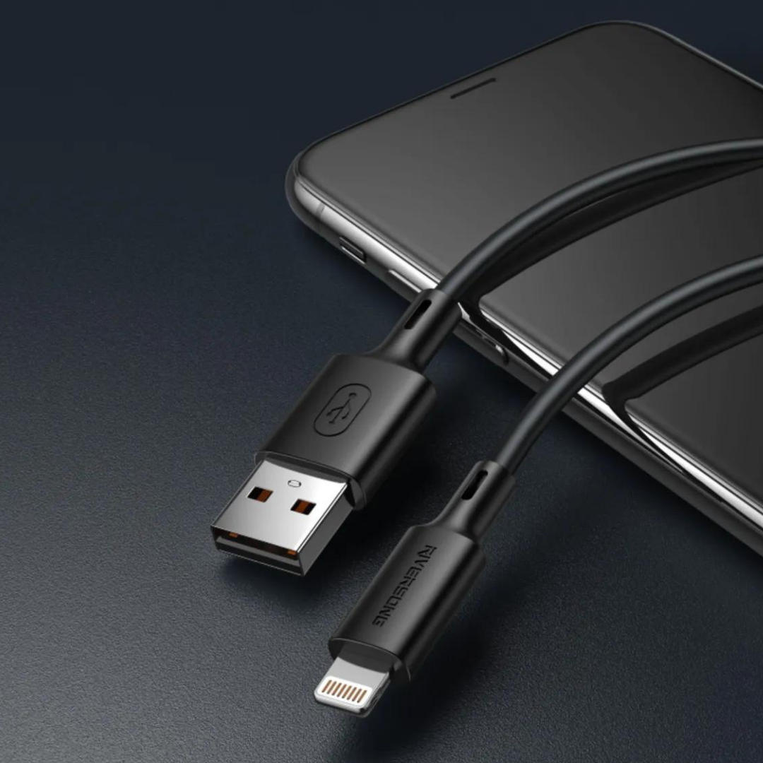 Riversong Cable Zeta CL118 Lightning Hızlı Şarj Kablosu Siyah