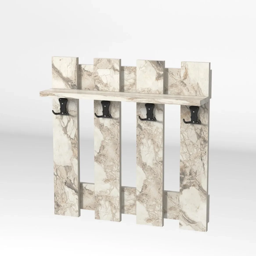 Gold Falez Çit Duvar Askılığı Portmanto Efes