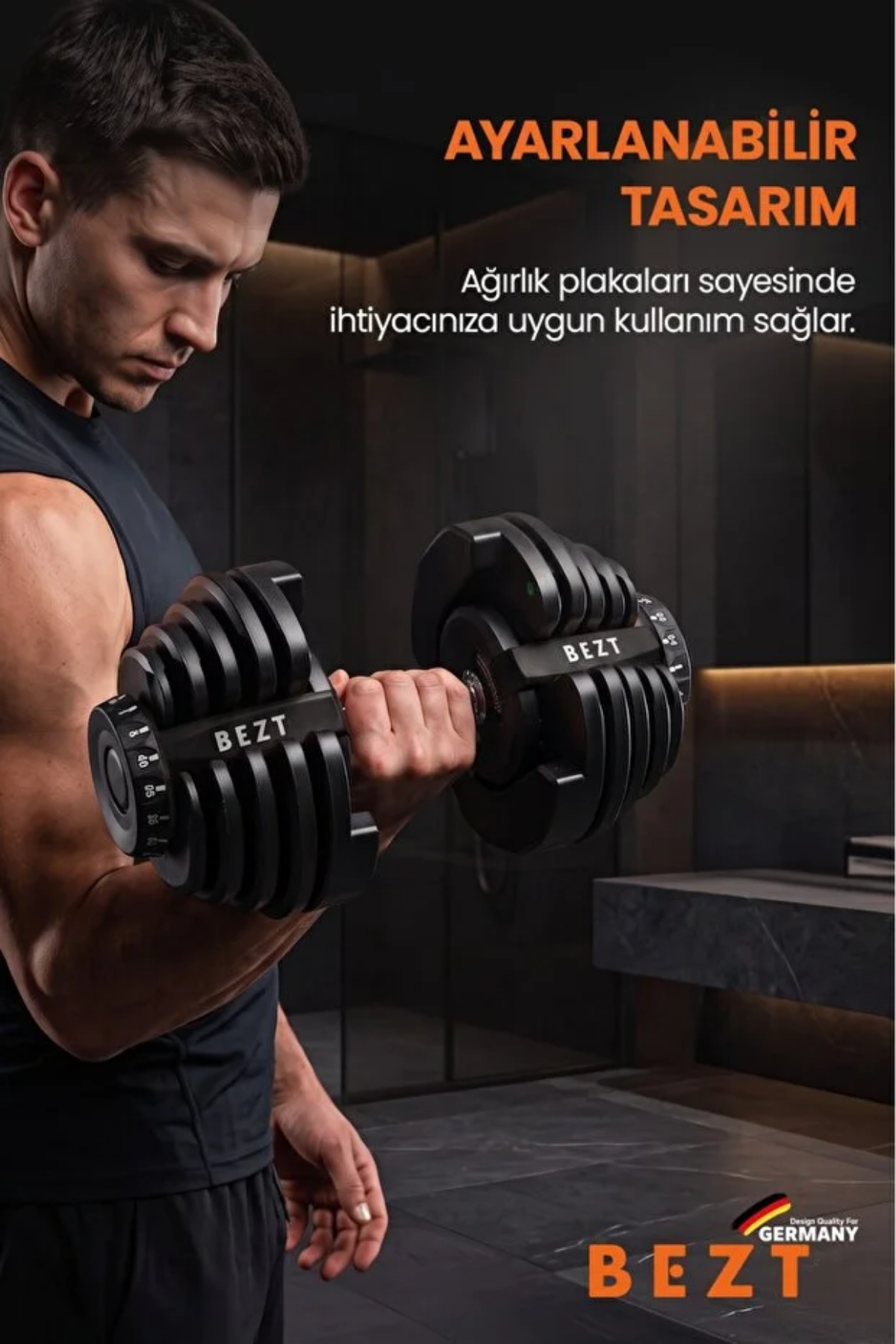Bezt Pro Sports 40kg Ayarlanabilir Dambıl & Ağırlık Seti Siyah