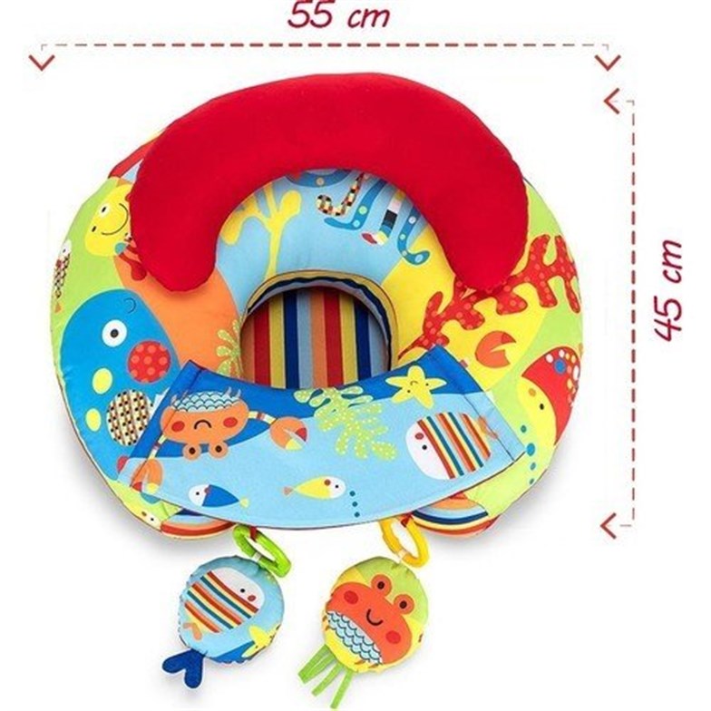Baby Marine Oyuncaklı Yer Minderi - Bebek Yatmaz Bebek Destek Minderi