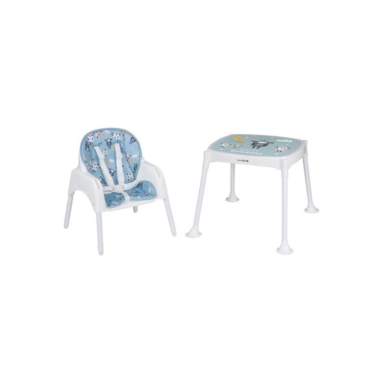 Babydoor Mama Kuzu Çalışma Masalı Pedli Mama Sandalyesi 3 In 1 Mavi