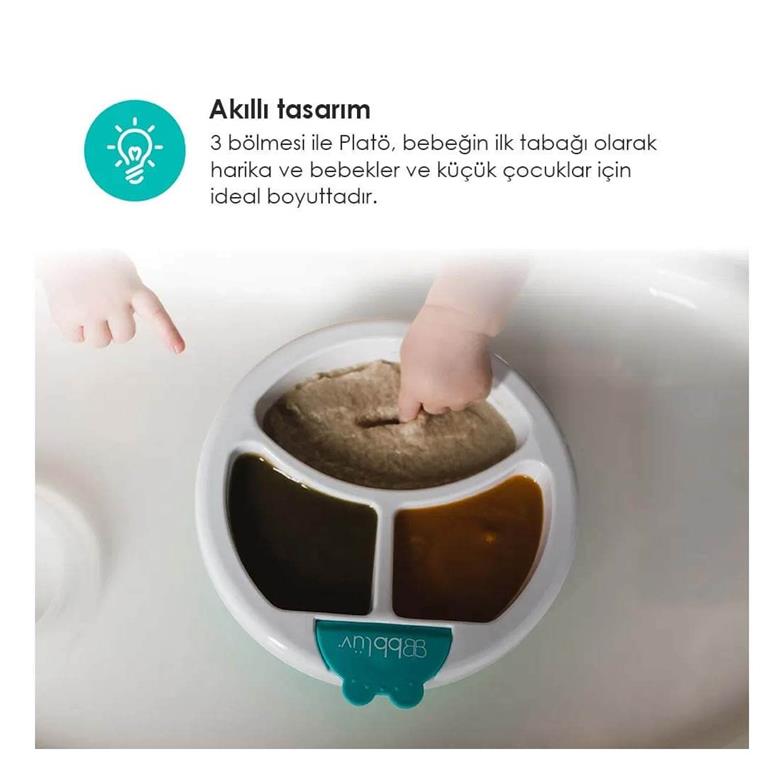 bblüv Platö Sıcak Su Hazneli Mama Tabağı Pembe