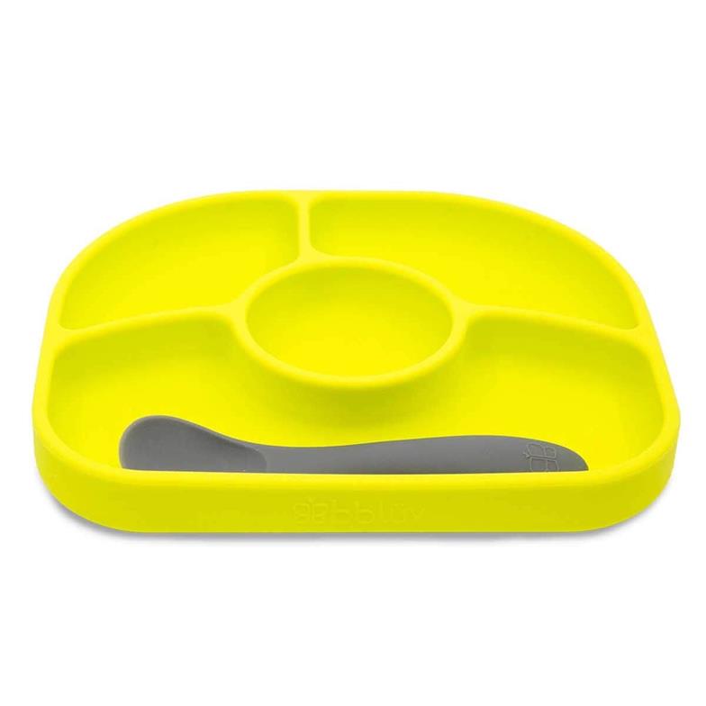 bblüv Yümi Silikon Tabak ve Kaşık Seti Yeşil
