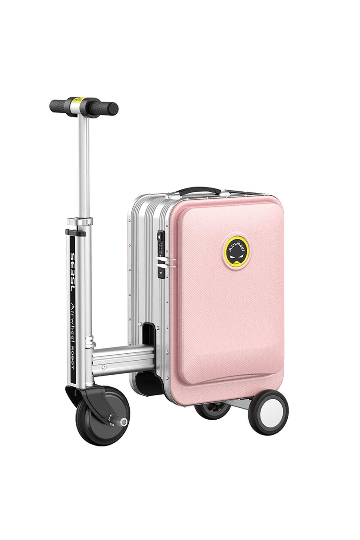 Airwheel SE3SL Elektrikli Binilebilir Scooter Valiz Pembe