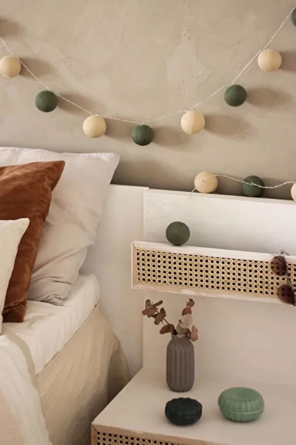 Boule De Petite Forest Green Işıklı Top Aydınlatma