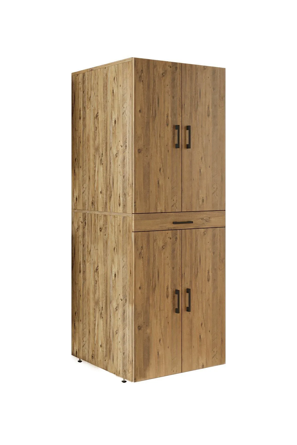 RoomArt Banyo Dolabı Kapaklı Çamaşır Ve Kurutma Makinesi Dolabı 70x185 cm Atlantik Çam