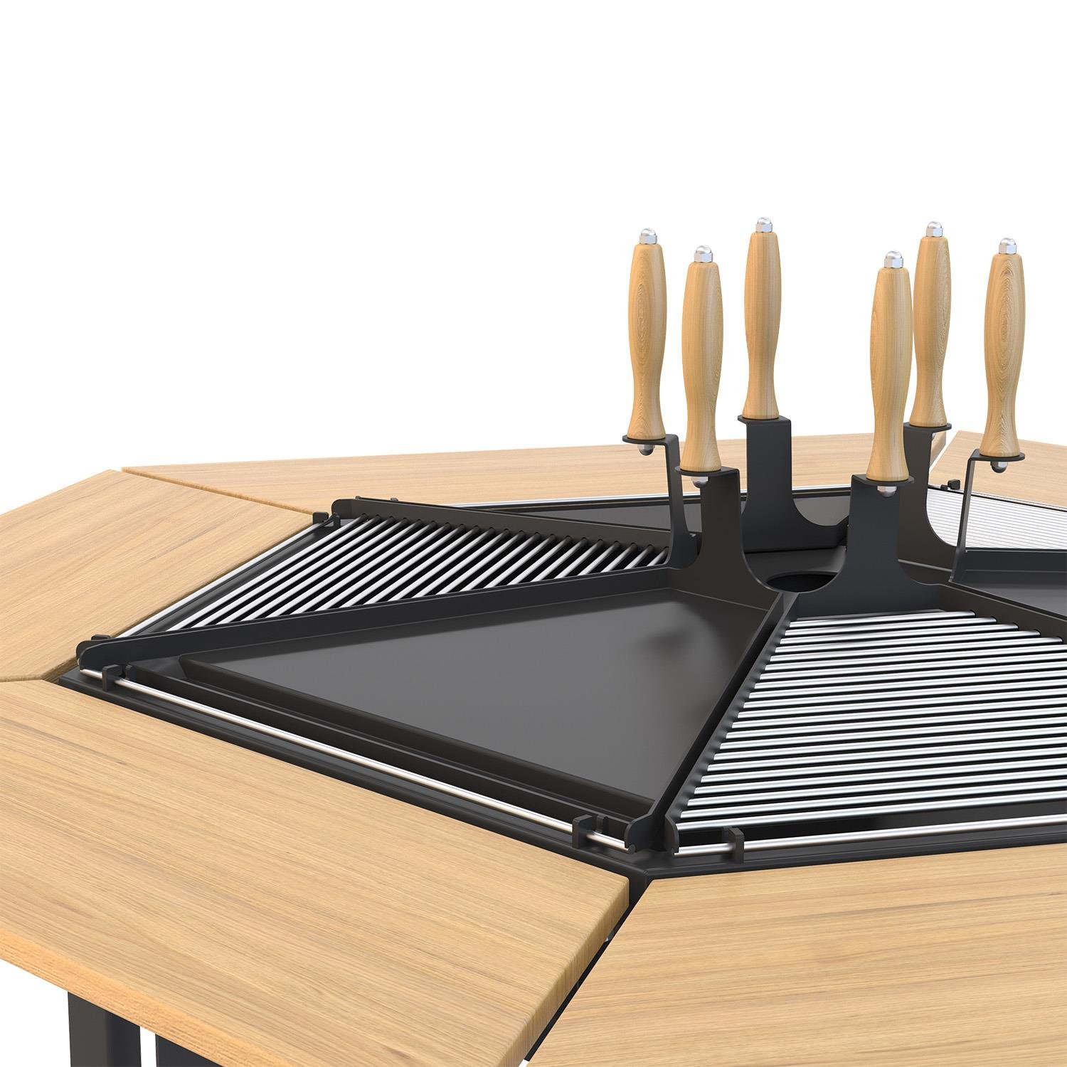Hotbbaq Hot Moon 6 Kişilik Masa Tipi Barbekü Mangal