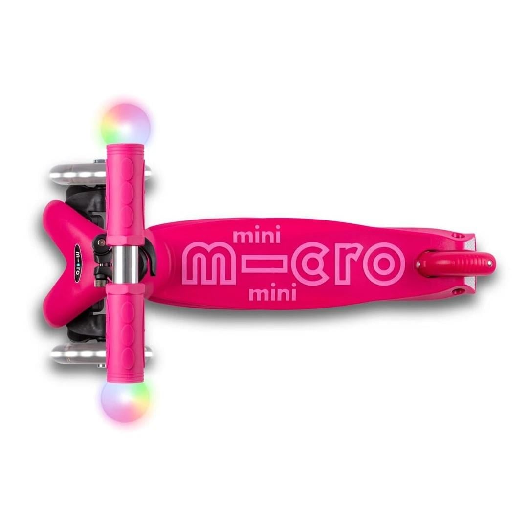 Micro Mini2Grow Deluxe Magic 3 Tekerlekli Scooter LED Pink