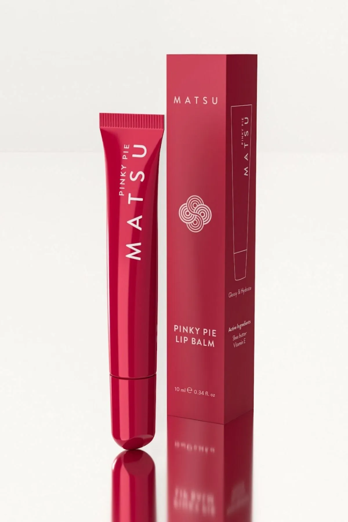 Matsu 2in1 Pinky Pie Parlatıcı Lip Balm 15 ml | Parlaklık & Nem | Shea Butter & Vitamin E