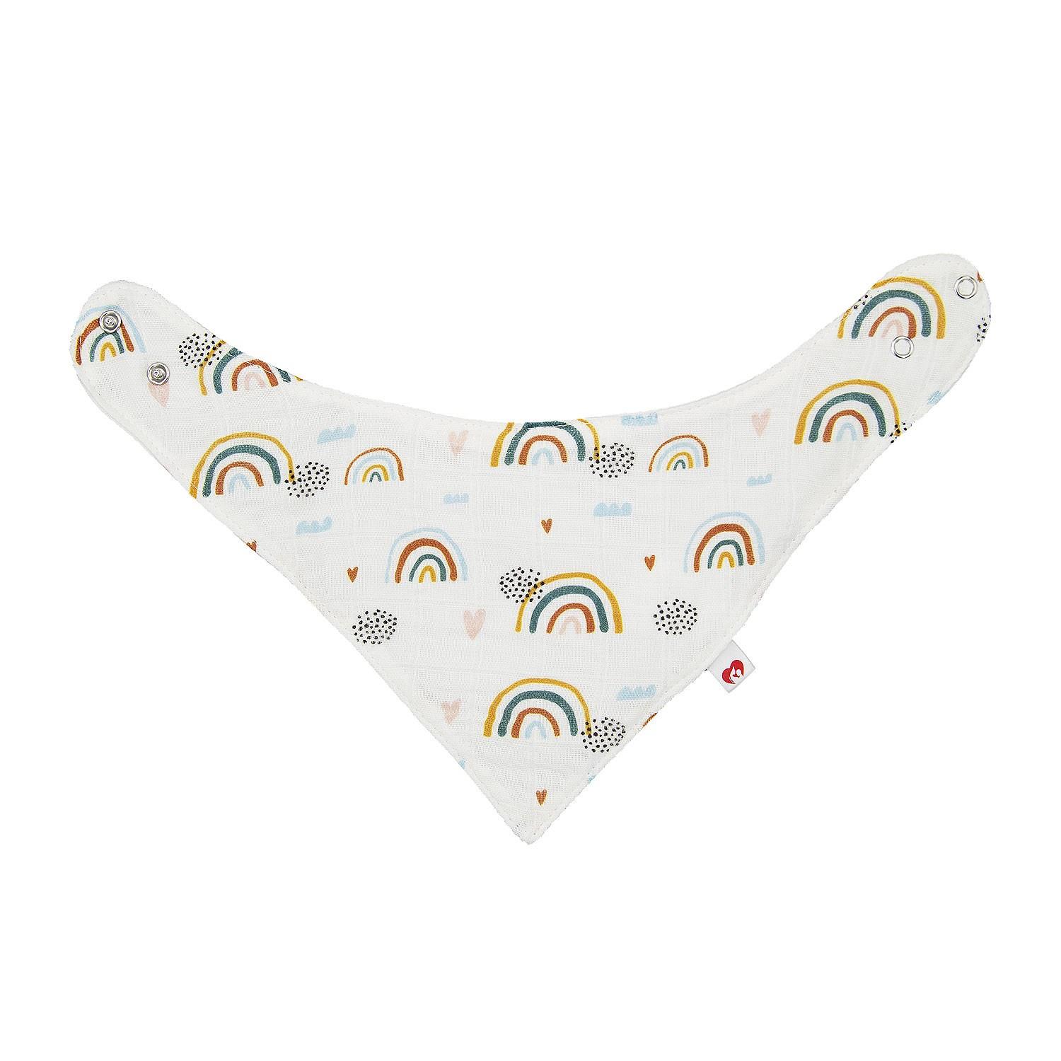Reyo Beberotti Müslin Önlük Fular Gökkuşağı