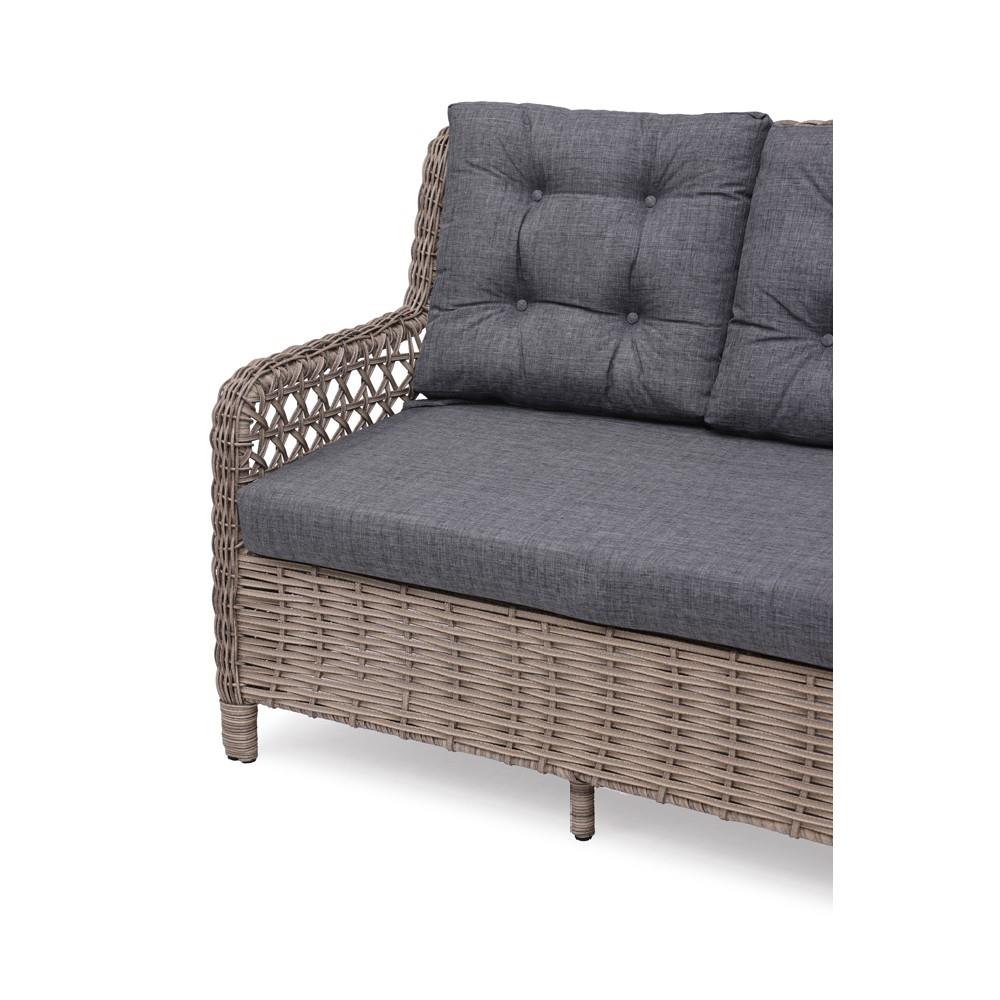 Grassgarden Açelya 3+1+1 Masa Alüminyum Üzeri Örgü Rattan Bahçe Balkon Mobilyası