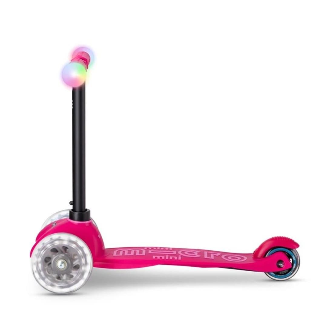 Micro Mini2Grow Deluxe Magic 3 Tekerlekli Scooter LED Pink
