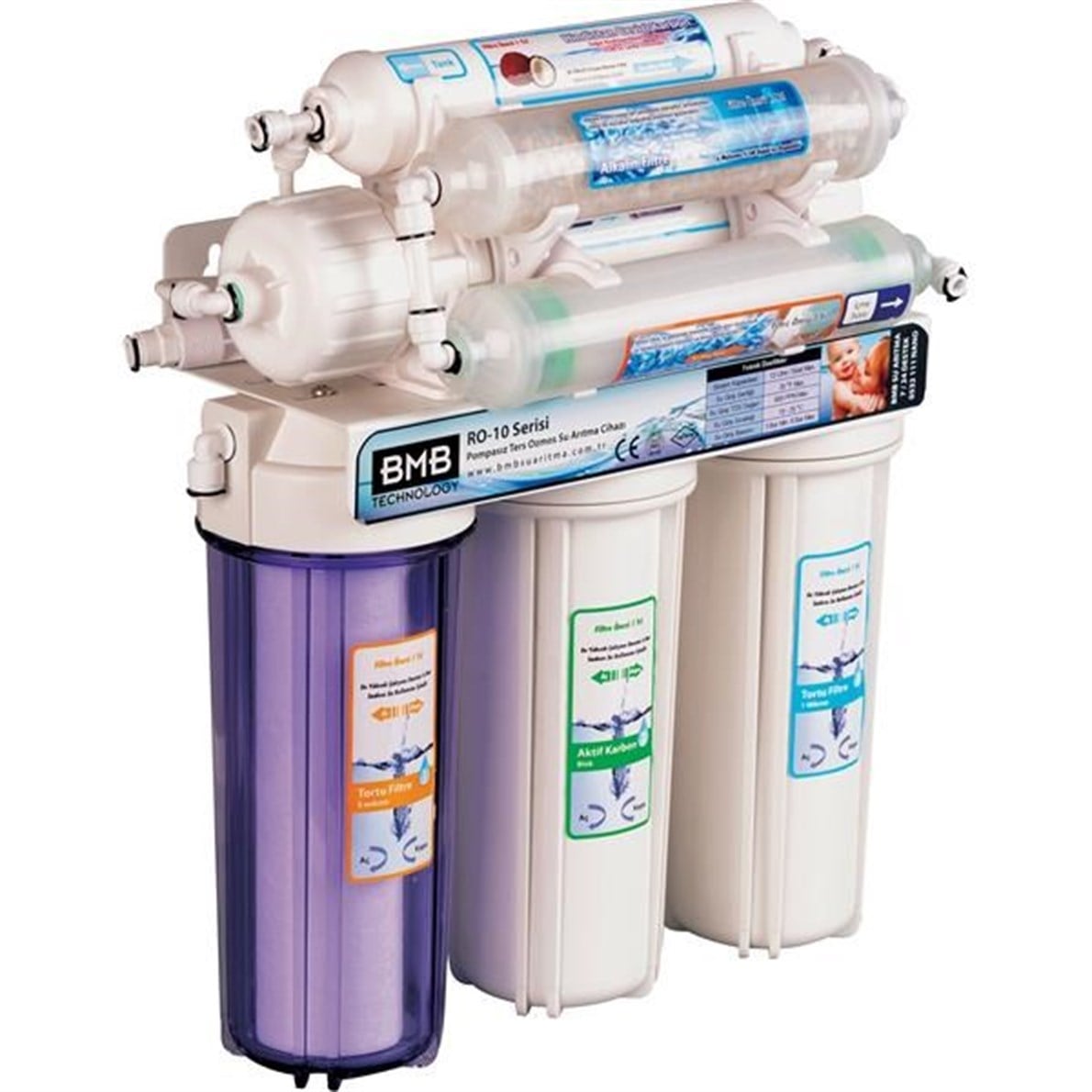 Bmb Ro-10 + Alkalin + Detox Su Arıtma Cihazı