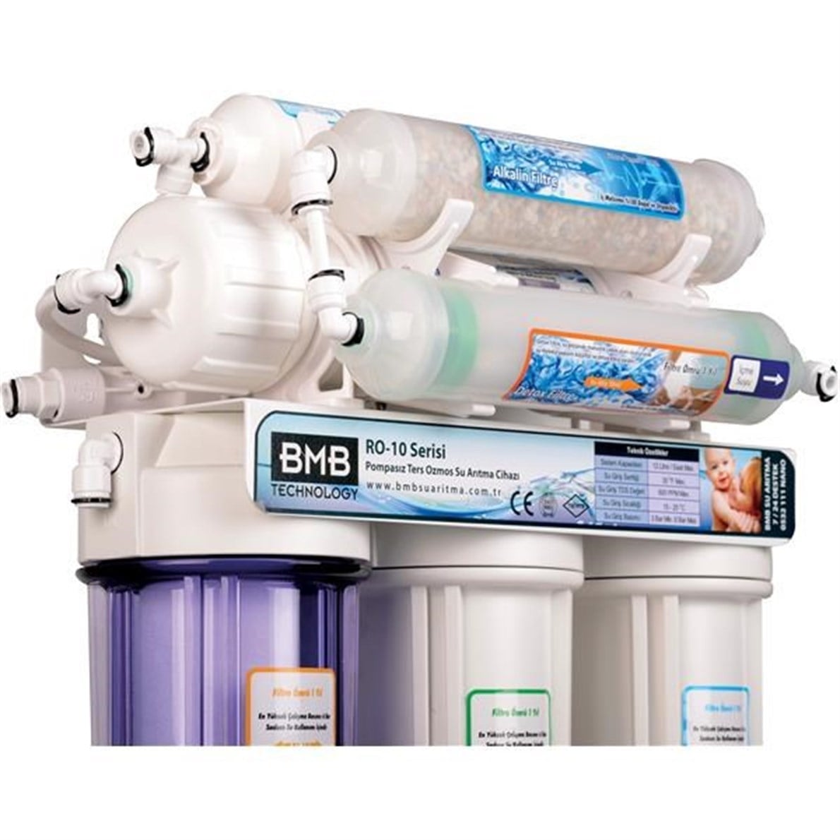 Bmb Ro-10 + Alkalin + Detox Su Arıtma Cihazı