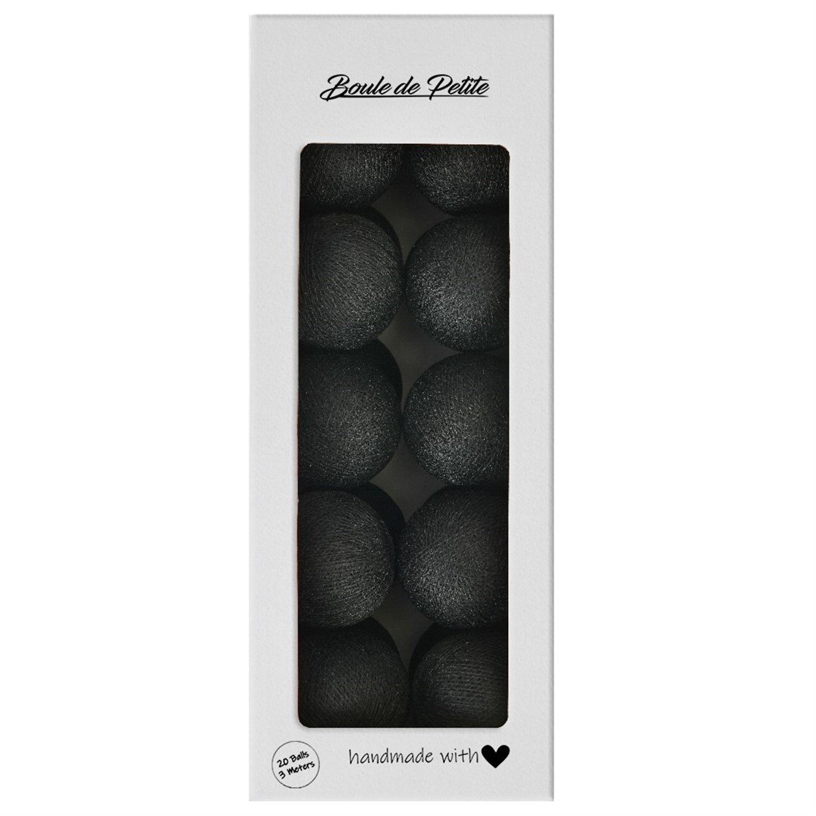 Boule De Petite Black Lover Işıklı Top Aydınlatma