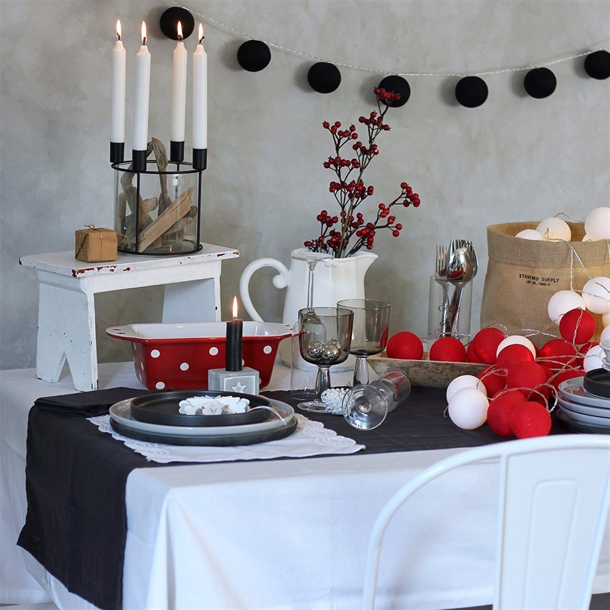 Boule De Petite Black Lover Işıklı Top Aydınlatma