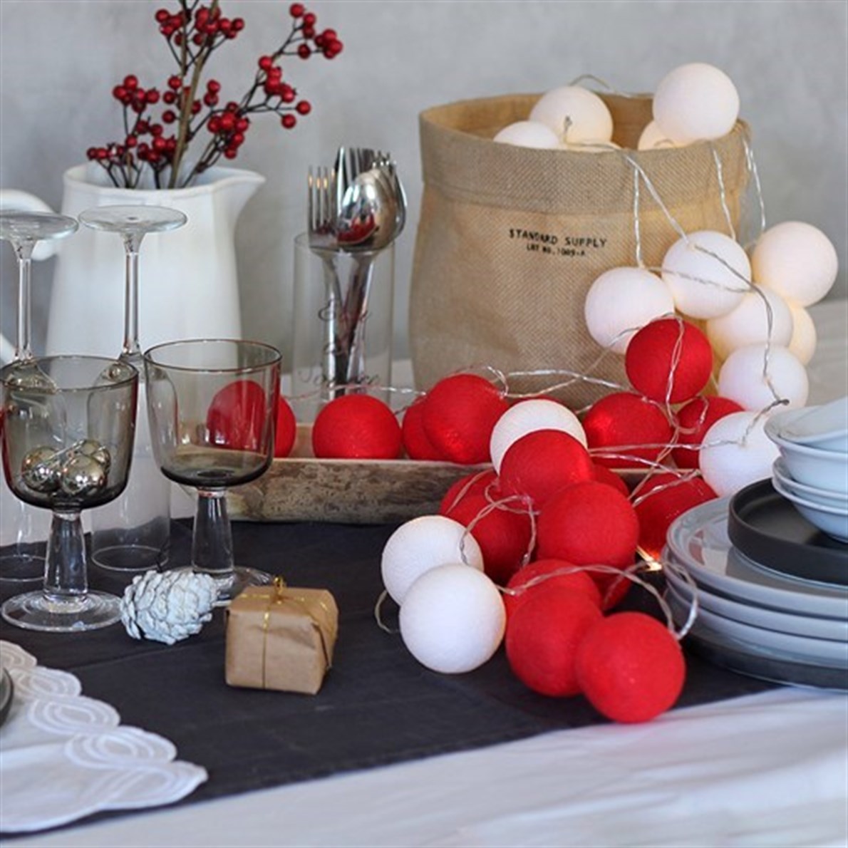 Boule De Petite Cherry Işıklı Top Aydınlatma