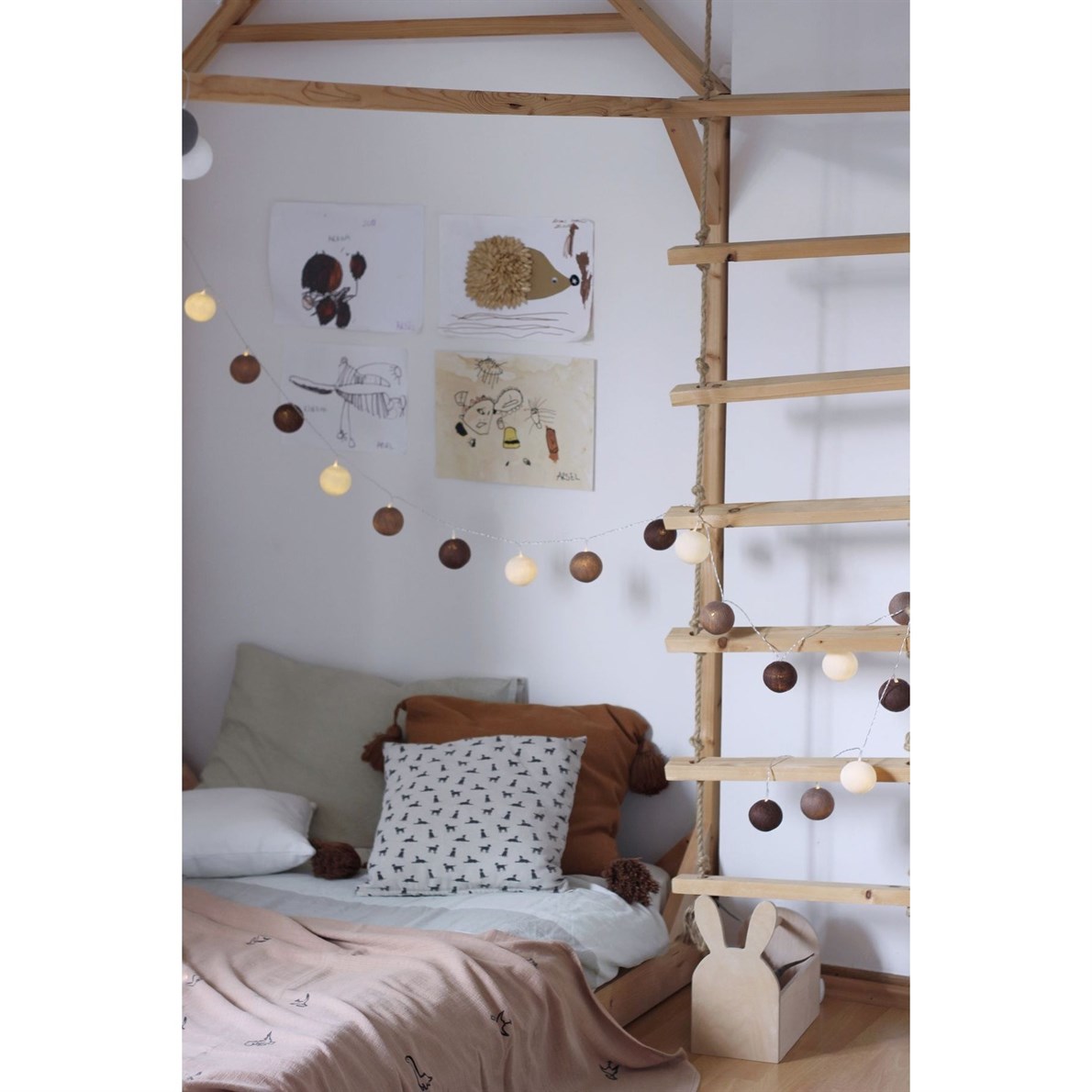 Boule De Petite Natural Softs Işıklı Top Aydınlatma