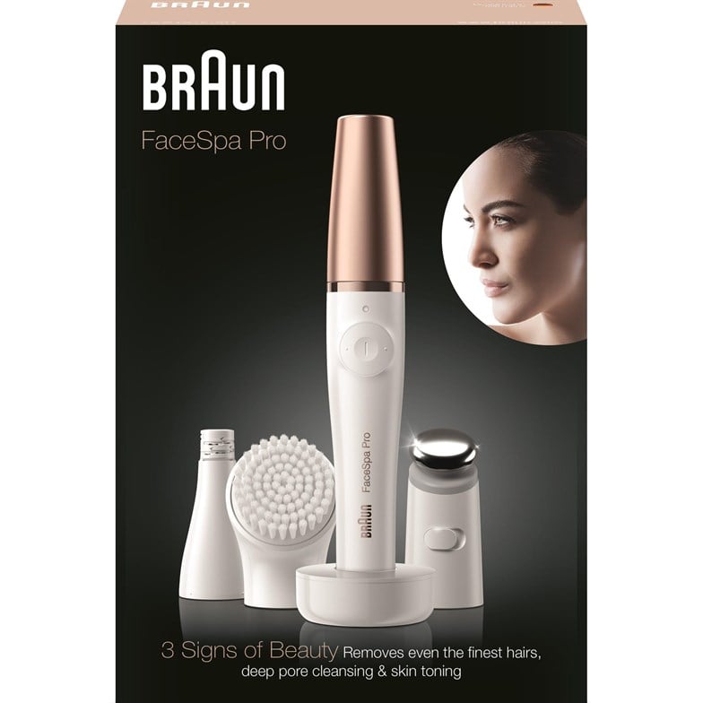 Braun FaceSpa Pro 911 Şarjlı Yüz Epilatörü 3'ü 1 Arada Epilasyon ve Cilt Bakım Seti