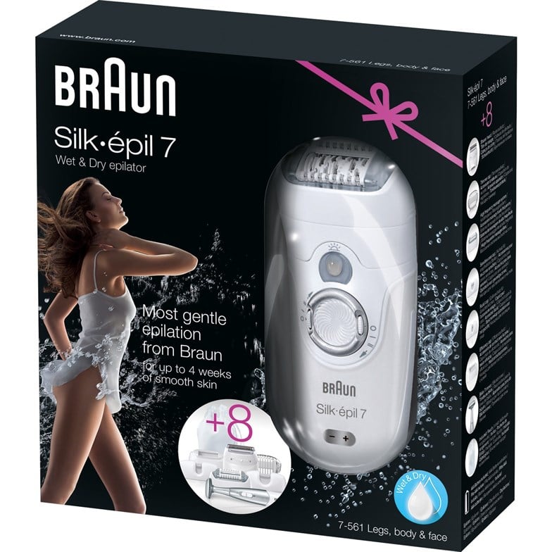 Braun Silk-Epil 7 7-561 + Bikini Trimmer 8'i 1 Arada Islak Kuru Epilatör