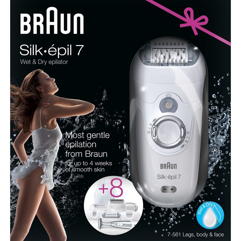 Braun Silk-Epil 7 7-561 + Bikini Trimmer 8'i 1 Arada Islak Kuru Epilatör