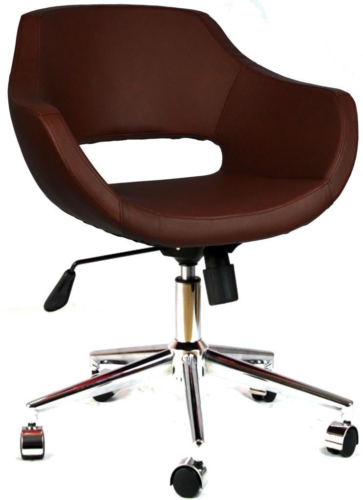 Bürocci Viva Metal Ayaklı Çalışma Koltuğu-Kahverengi-2021A0121