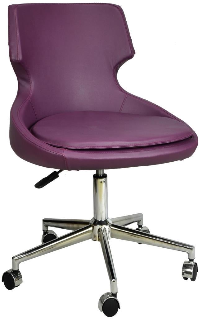 Bürocci Zaga Metal Ayaklı Çalışma Koltuğu-Mor-2023A0124