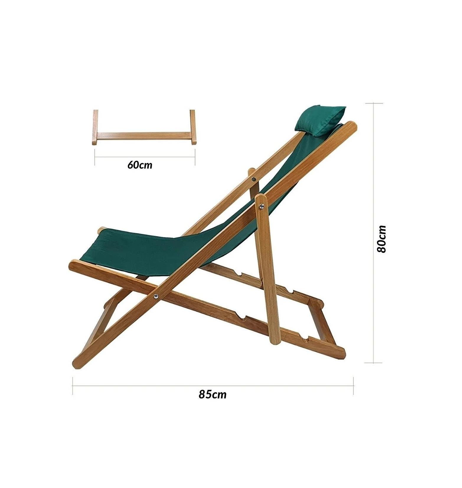 Bysay Ahşap Katlanabilir Taşınır Şezlong. Plaj, Bahçe, Teras, Balkon Şezlong 3 Lü Set Kırmızı