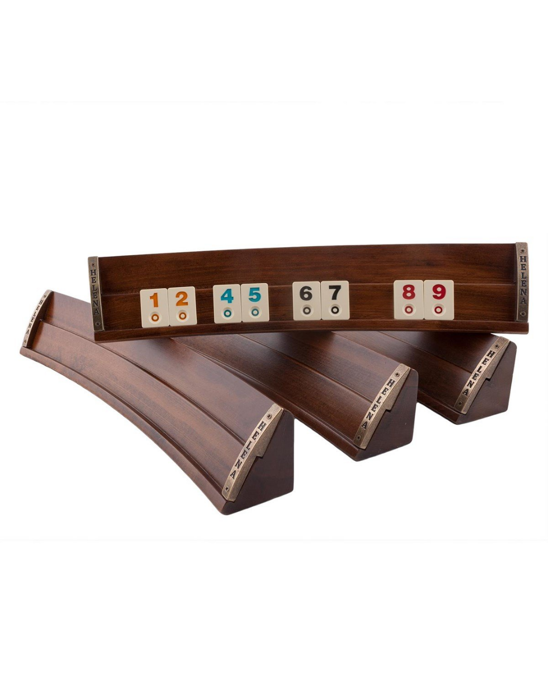Helena Wood Art Oval Ahşap Okey Takımı