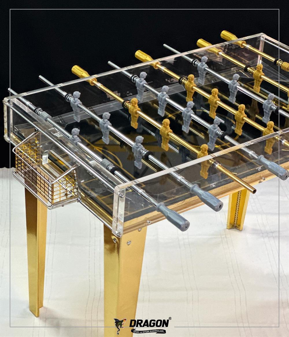 Dragon Elegant Gold Yüksek Kalite Tasarım Langırt Masa Futbolu Foosball