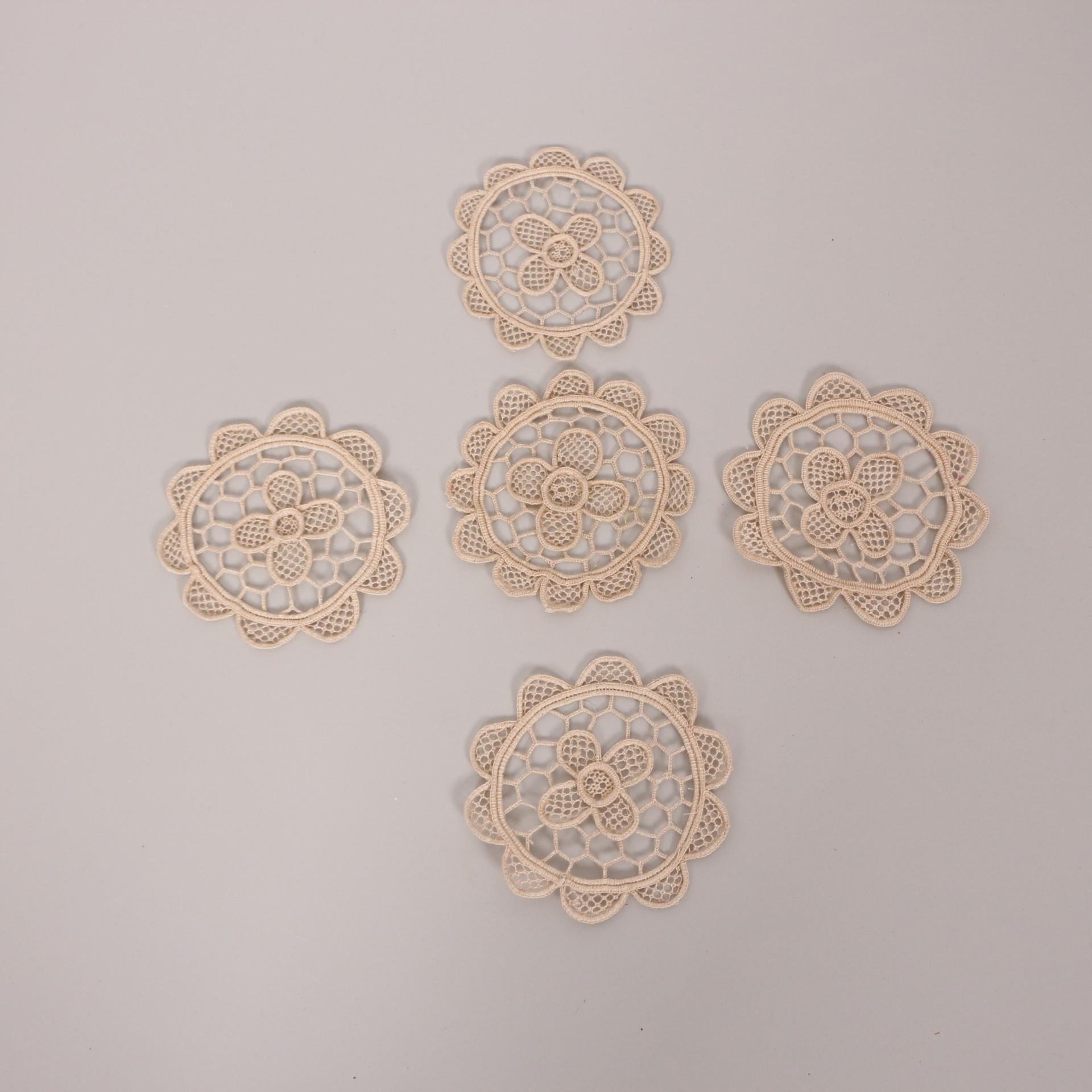 Mylamp Tığ Örgüsü Dantel 6'lı Bardak Altlığı 10cm - TIGALT-100