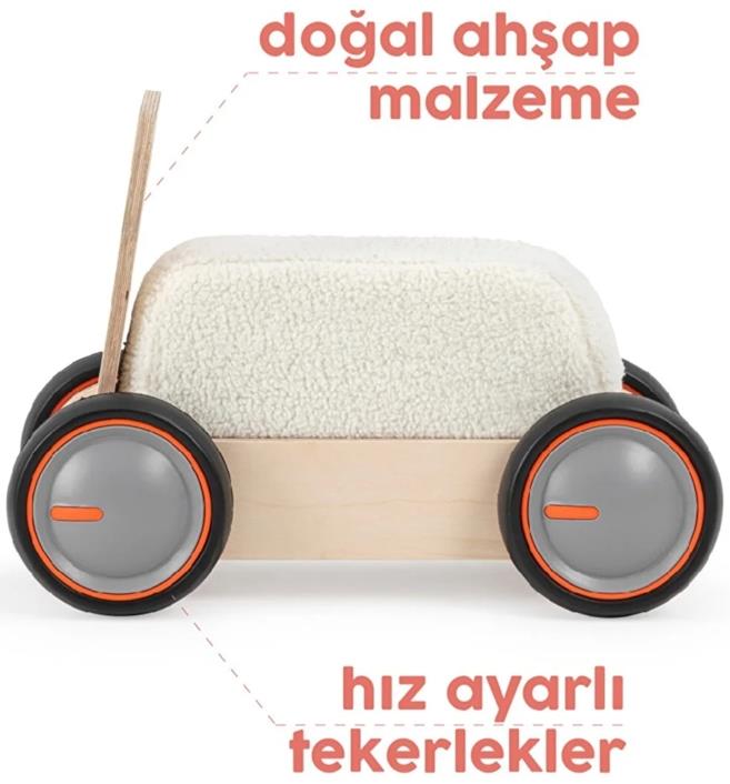 Mamatoyz 03DSC DriveMe Soft İnek Figürlü -Yürüteç ve Oyuncak Deposu