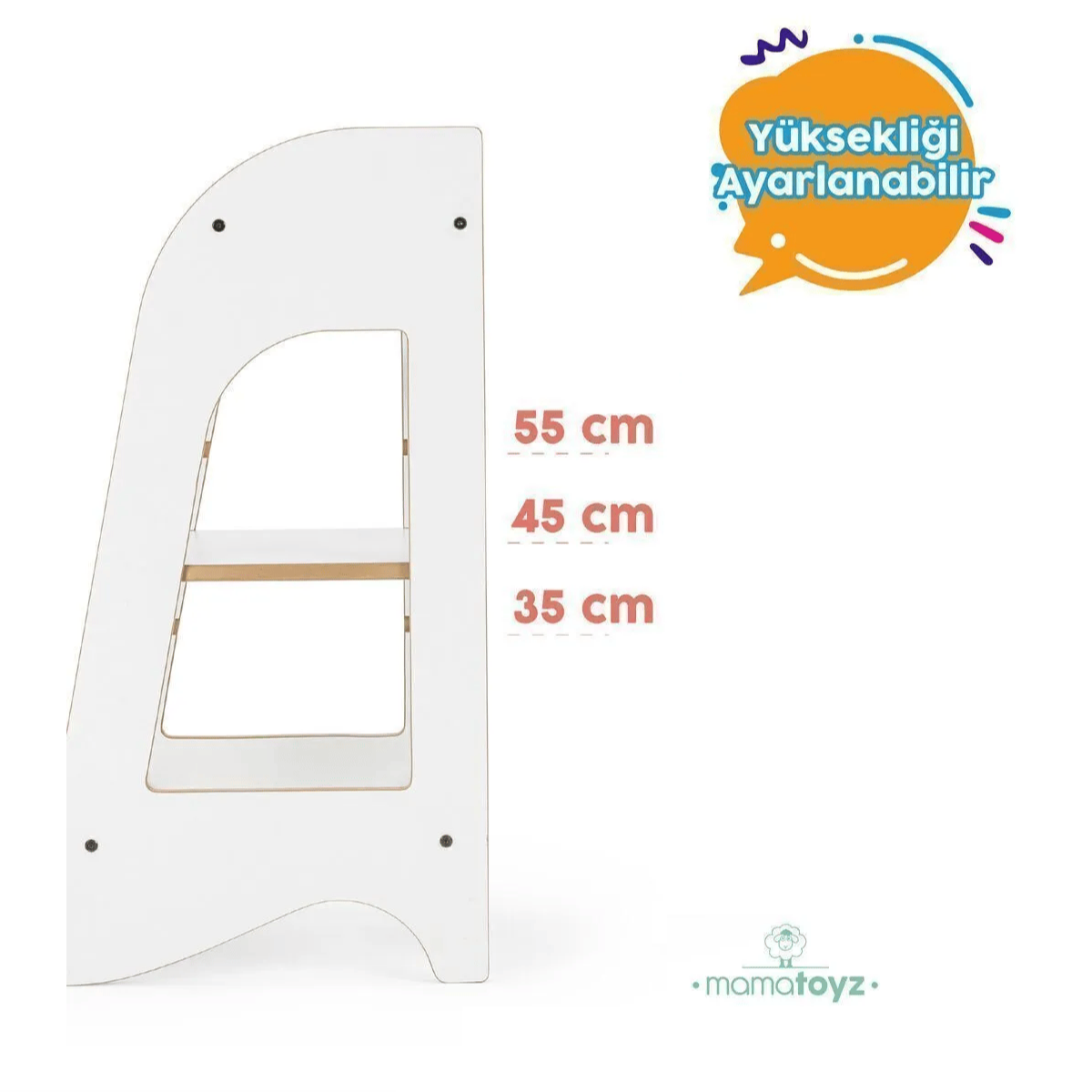 Mamatoyz Öğrenme Kulesi Beyaz- Mdf 07KM