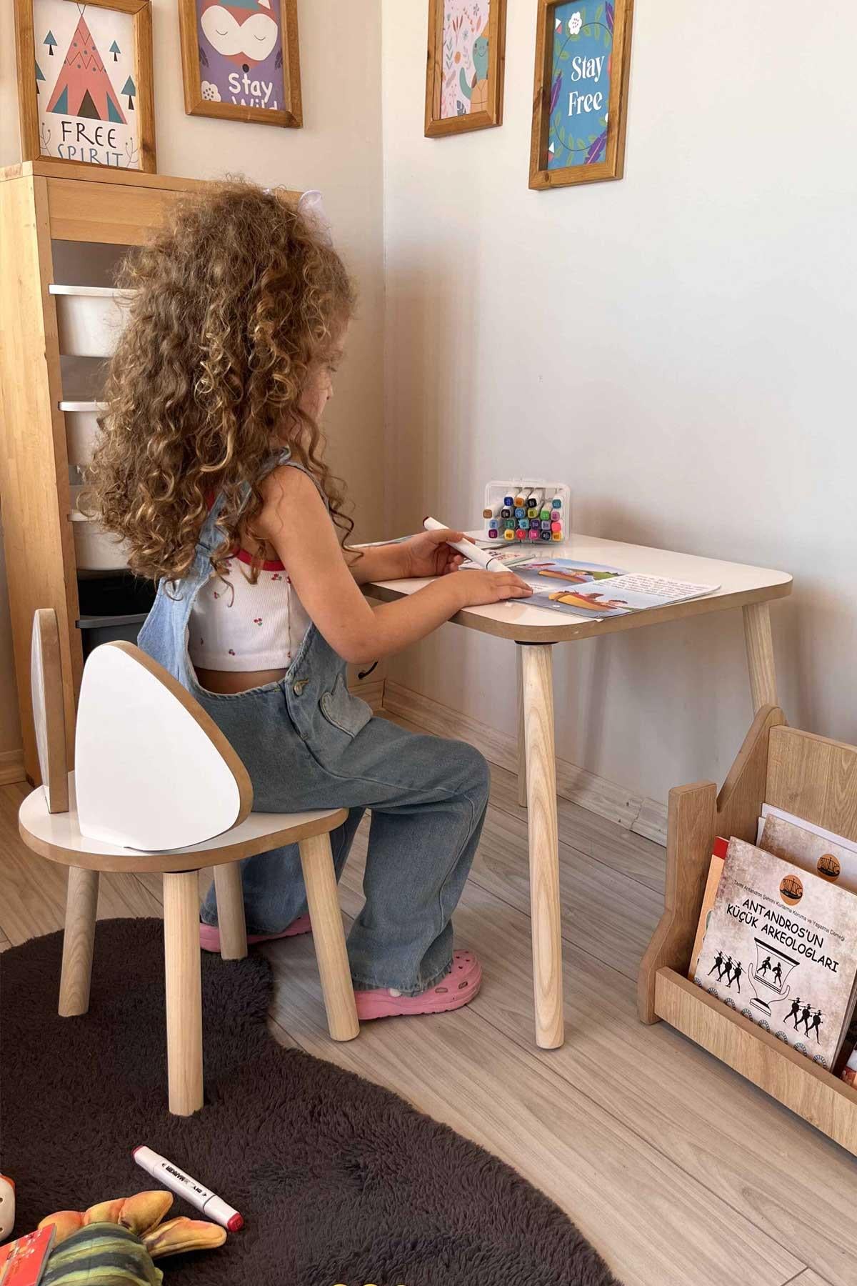 Alfa Country Montessori Çocuk 1 Mickey Sandalye Beyaz