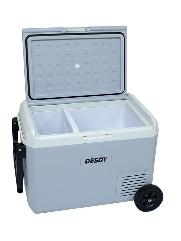 Desdy DSD50DDT 12/24V 50 Litre Çift Bölme Kompresörlü Otobuzdolabı-220 Adaptör Dahil