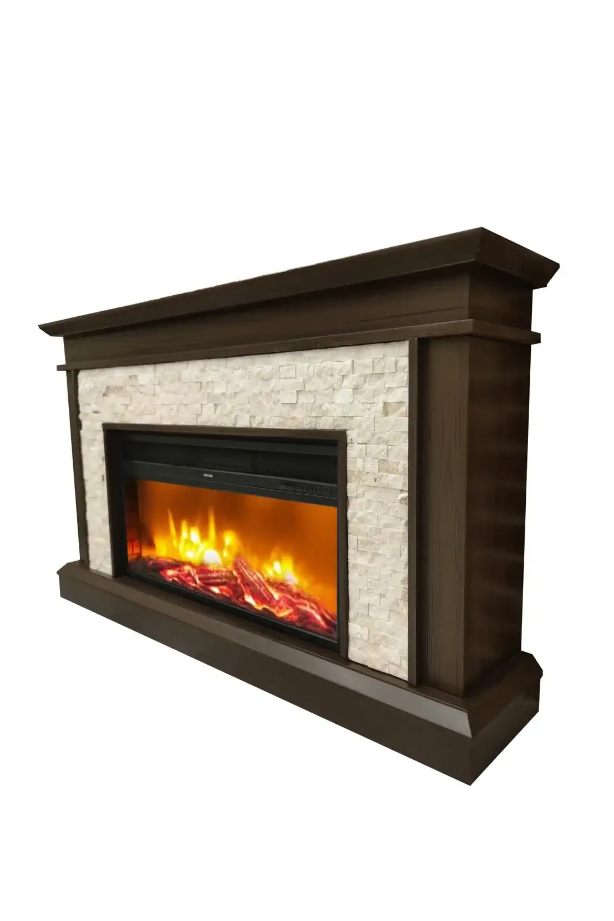 Dlc 1162KHV 1800W Kahve Dekoratif Elektrikli Şömine